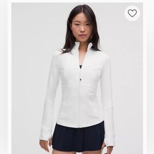Lululemon White Luon Define Jacket